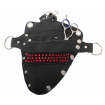 Black scissor holster/pouch with Red Diamond style Bling.