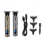 PROFESSIONAL SMALL FADER HAIR TRIMMER SILVER LCD