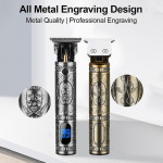 PROFESSIONAL SMALL FADER HAIR TRIMMER GOLD LCD