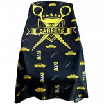 BLACK & YELLOW HAIRDRESSING BARBER CAPE