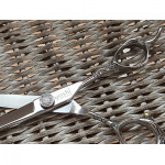 Yoshi 6.5" offset Crane Dragon Micro scissor Japan made.