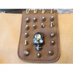 Camel Bag Removable Flap-Strap-Skull Logo 
