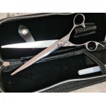 NPK101M Razorline Offset Scissor 7.5" with Rose Gold Bling