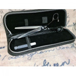 Razorline 7.5” Black thinning or texturing 24 Tooth Pet Grooming Scissor’s.