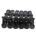 6 PCS HAIR CLIPS Designed for professional use in salons, barbershops, and for at-home use  Made by Carbon Anti Heat. Light weight,  strong hold Durable and long-lasting.