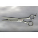 eks soligen 8.25" curved pet scissor satin finish