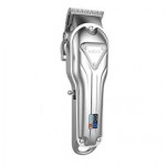 PROFESSIONAL CORDLESS BARBER HAIR CLIPPERS IN SILVER