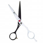 K5 BLACK & WHITE SATIN 5.5" SCISSOR