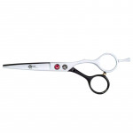 K5 BLACK & WHITE SATIN 5.5" SCISSOR