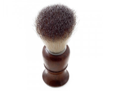 PROFESSIONAL BARBER ACCESSORIES Badger hair bristles. Wooden handle. Barber Shaving Brush Brings water to the face for that perfect, true wet shave. Produce rich shave lather and give in to a rejuvenating shaving experience. Our excellent shaving brush m