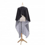 BLACK & WHITE HAIRDRESSING CAPE Length: 142cm x 156cm. Made from comfortable, lightweight, anti-static, waterproof, pongee polyester fabric. Barber Cape. It’s reusable and can wipe clean, machine-wash warm, or dry-clean. We suggest you hang it for drying