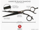 KAMISORI Left Black Diamond scissor in 5.5