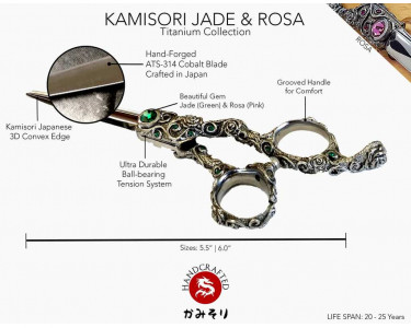KAMISORI ROSA Professional Haircutting Shears IN 6"